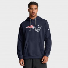 Толстовка New England Patriots Nike Navy Sideline Standard Issue Initial Home Dri-FIT