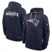 Толстовка New England Patriots Nike Navy Sideline Standard Issue Initial Home Dri-FIT