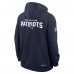 Толстовка New England Patriots Nike Navy Sideline Standard Issue Initial Home Dri-FIT