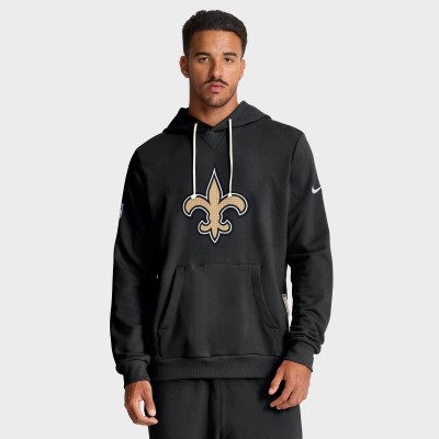 Толстовка New Orleans Saints Nike Black Sideline Standard Issue Initial Home Dri-FIT