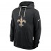 Толстовка New Orleans Saints Nike Black Sideline Standard Issue Initial Home Dri-FIT