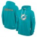 Miami Dolphins Nike Aqua Sideline Standard Issue Initial Home Dri-FIT Hoodie
