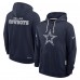 Толстовка Dallas Cowboys Nike Navy Sideline Standard Issue Initial Home Dri-FIT
