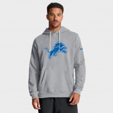 Толстовка Detroit Lions Nike Gray Sideline Standard Issue Initial Home Dri-FIT