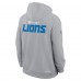 Толстовка Detroit Lions Nike Gray Sideline Standard Issue Initial Home Dri-FIT
