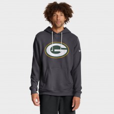 Толстовка Green Bay Packers Nike Anthracite Sideline Standard Issue Initial Home Dri-FIT