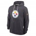 Толстовка Pittsburgh Steelers Nike Anthracite Sideline Standard Issue Initial Home Dri-FIT