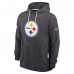 Толстовка Pittsburgh Steelers Nike Anthracite Sideline Standard Issue Initial Home Dri-FIT