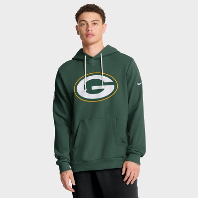 Толстовка Green Bay Packers Nike Green Sideline Standard Issue Initial Home Dri-FIT