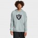 Las Vegas Raiders Nike Silver Sideline Standard Issue Initial Home Dri-FIT Hoodie