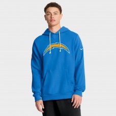 Los Angeles Chargers Nike Powder Blue Sideline Standard Issue Initial Home Dri-FIT Hoodie
