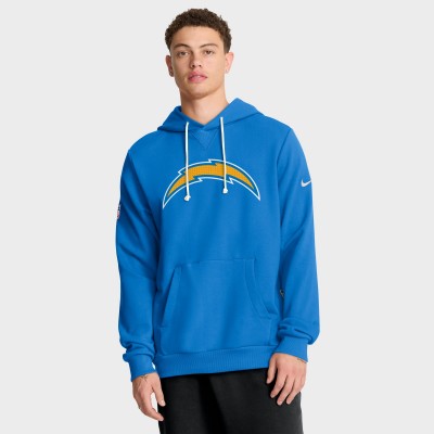 Los Angeles Chargers Nike Powder Blue Sideline Standard Issue Initial Home Dri-FIT Hoodie