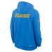 Los Angeles Chargers Nike Powder Blue Sideline Standard Issue Initial Home Dri-FIT Hoodie