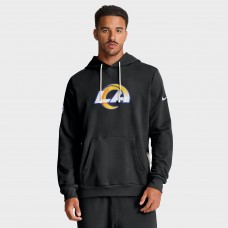Los Angeles Rams Nike Sideline Standard Issue Initial Home Dri-FIT Hoodie - Black