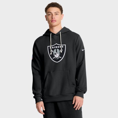 Толстовка Las Vegas Raiders Nike Black Sideline Standard Issue Initial Home Dri-FIT