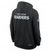 Толстовка Las Vegas Raiders Nike Black Sideline Standard Issue Initial Home Dri-FIT