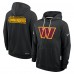 Толстовка Washington Commanders Nike Black Sideline Standard Issue Initial Home Dri-FIT