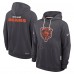 Толстовка Chicago Bears Nike Anthracite Sideline Standard Issue Initial Home Dri-FIT