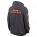 Толстовка Chicago Bears Nike Anthracite Sideline Standard Issue Initial Home Dri-FIT