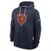 Толстовка Chicago Bears Nike Navy Sideline Standard Issue Initial Home Dri-FIT