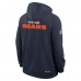 Толстовка Chicago Bears Nike Navy Sideline Standard Issue Initial Home Dri-FIT