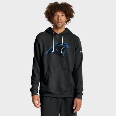Толстовка Carolina Panthers Nike Black Sideline Standard Issue Initial Home Dri-FIT