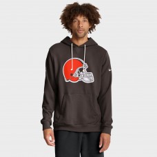 Толстовка Cleveland Browns Nike Brown Sideline Standard Issue Initial Home Dri-FIT