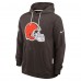 Толстовка Cleveland Browns Nike Brown Sideline Standard Issue Initial Home Dri-FIT