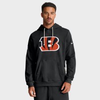 Толстовка Cincinnati Bengals Nike Black Sideline Standard Issue Initial Home Dri-FIT