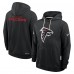 Толстовка Atlanta Falcons Nike Black Sideline Standard Issue Initial Home Dri-FIT