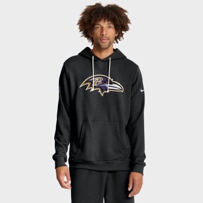Толстовка Baltimore Ravens Nike Black Sideline Standard Issue Initial Home Dri-FIT