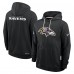 Толстовка Baltimore Ravens Nike Black Sideline Standard Issue Initial Home Dri-FIT