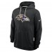 Толстовка Baltimore Ravens Nike Black Sideline Standard Issue Initial Home Dri-FIT