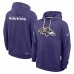 Толстовка Baltimore Ravens Nike Purple Sideline Standard Issue Initial Home Dri-FIT