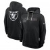 Толстовка Las Vegas Raiders Nike Black 2025 NFL Crucial Catch Sideline Standard Issue Dri-FIT