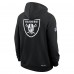 Толстовка Las Vegas Raiders Nike Black 2025 NFL Crucial Catch Sideline Standard Issue Dri-FIT