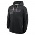 Толстовка Los Angeles Chargers Nike Black 2025 NFL Crucial Catch Sideline Standard Issue Dri-FIT
