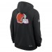 Толстовка Cleveland Browns Nike Black 2025 NFL Crucial Catch Sideline Standard Issue Dri-FIT