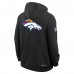 Толстовка Denver Broncos Nike Black 2025 NFL Crucial Catch Sideline Standard Issue Dri-FIT