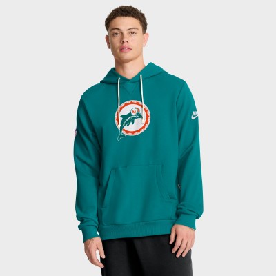Толстовка Miami Dolphins Nike Aqua Sideline Standard Issue Alt 2 Dri-FIT
