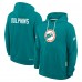 Толстовка Miami Dolphins Nike Aqua Sideline Standard Issue Alt 2 Dri-FIT