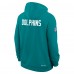 Толстовка Miami Dolphins Nike Aqua Sideline Standard Issue Alt 2 Dri-FIT