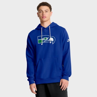 Толстовка Seattle Seahawks Nike Royal Sideline Standard Issue Alt 2 Dri-FIT