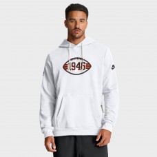 Толстовка Cleveland Browns Nike White Sideline Standard Issue Alt 2 Dri-FIT