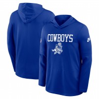 Dallas Cowboys Nike Royal Sideline Alt Pack Dri-FIT Lightweight Hooded Top
