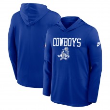 Dallas Cowboys Nike Royal Sideline Alt Pack Dri-FIT Lightweight Hooded Top
