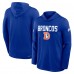 Футболка с длинным рукавом с капюшоном Denver Broncos Nike Royal Sideline Pass Accuracy Dri-FIT