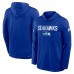 Seattle Seahawks Nike Royal Sideline Pass Accuracy Dri-FIT Long Sleeve Hoodie T-Shirt