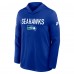 Seattle Seahawks Nike Royal Sideline Pass Accuracy Dri-FIT Long Sleeve Hoodie T-Shirt