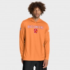 Футболка с длинным рукавом с капюшоном Tampa Bay Buccaneers Nike Orange Sideline Pass Accuracy Dri-FIT